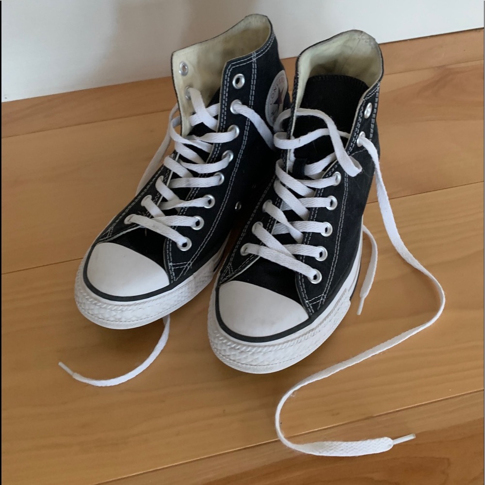 black high top converse